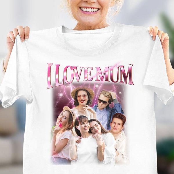 Camiseta Vintage Personalizada Con Foto Para Mamá, Camiseta Con Nombre Personalizado, Regalos Para Mamá - GiftlabES