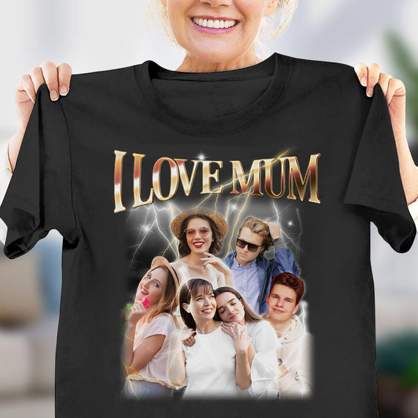Camiseta Vintage Personalizada Con Foto Para Mamá, Camiseta Con Nombre Personalizado, Regalos Para Mamá - GiftlabES