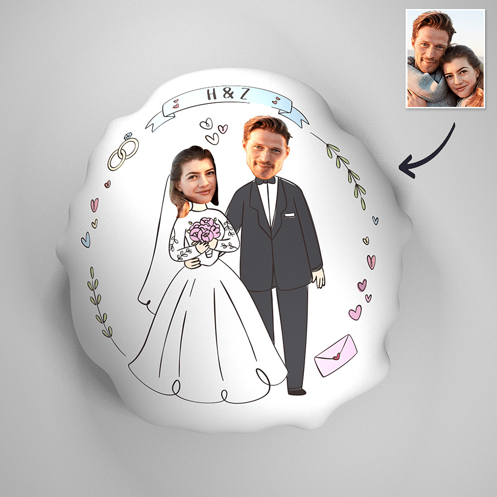 Cojín Decorativo Personalizado Para Regalo De Aniversario De Bodas - GiftlabES