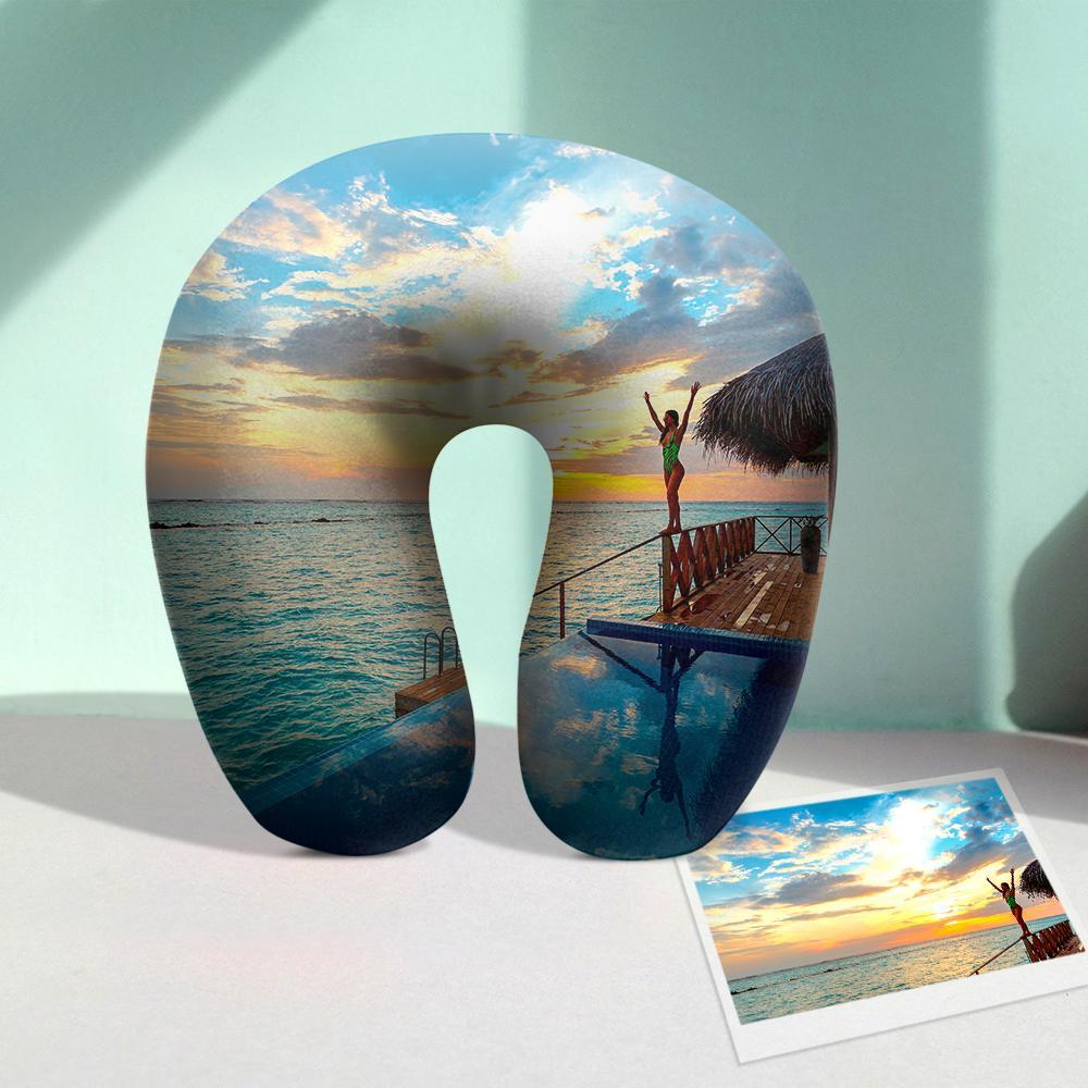 Regalos De Viaje Almohada De Viaje Personalizada Para El Cuello Regalos Conmemorativos - GiftlabES