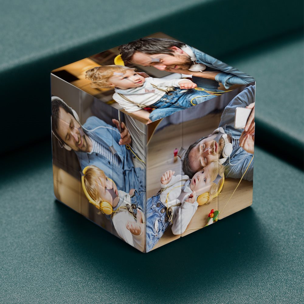 Regalos Para El Día Del Padre Cubo De Rubik Personalizado Cubo De Rubik Con Múltiples Fotos Personalizado Regalo Para Papá - GiftlabES