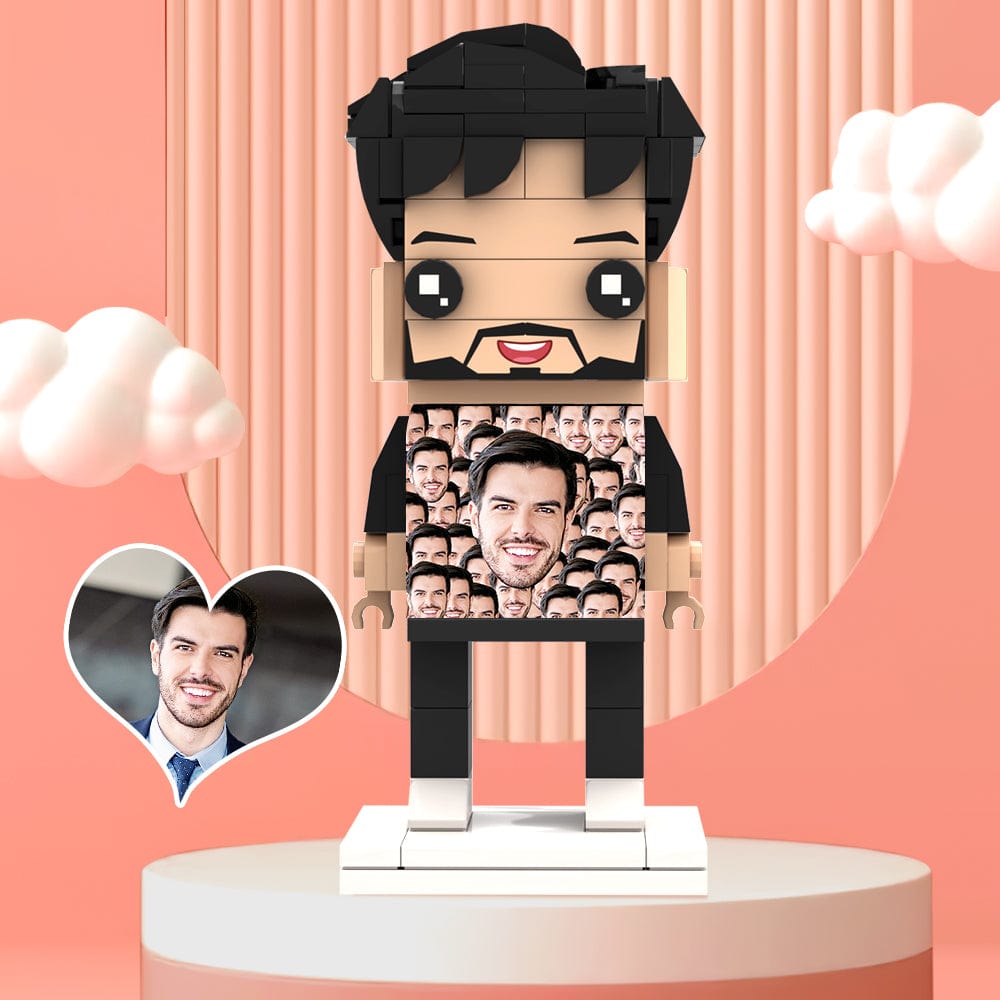 Regalos Para El Día De San Valentín Figuras De Ladrillo Personalizadas Figuras De Ladrillo Con Cara De Mash Personalizadas - GiftlabES