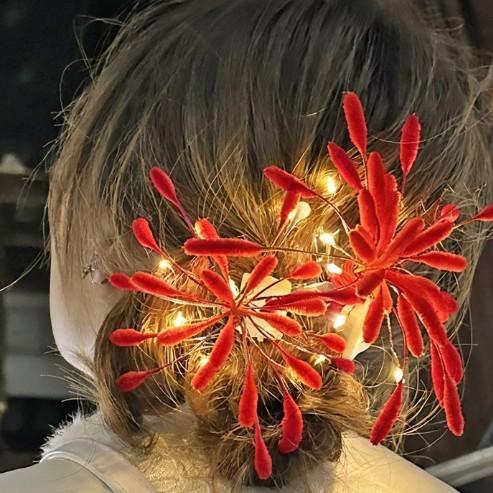 Pinza Para El Cabello Con Diseño De Fuegos Artificiales Hecha Con Palitos De Pipa (hazlo Tú Mismo) - GiftlabES