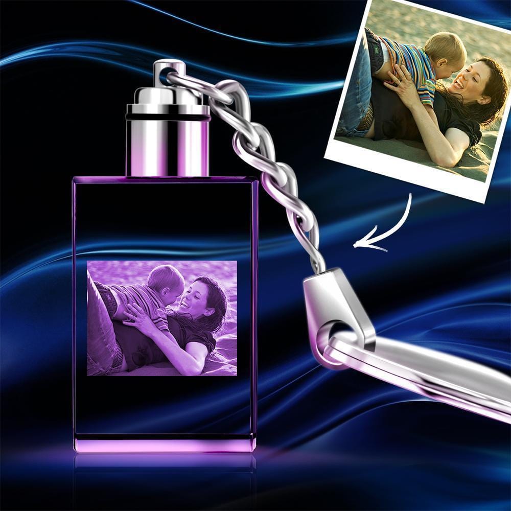 Llavero Para El Día De La Madre, Llavero Con Foto, Regalo De Cumpleaños Para Mamá - Cristal - GiftlabES