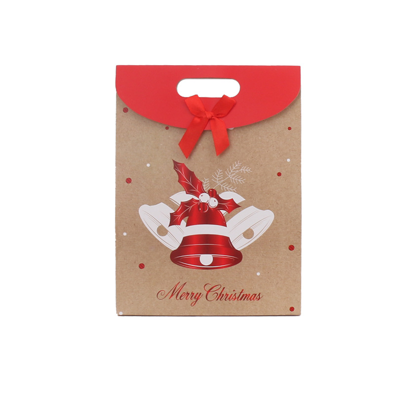 Bolsas De Regalo Navideñas, Bolsa Festiva De Regalo Navideño Con Campanas Navideñas, 19x9x26 Cm. - GiftlabES