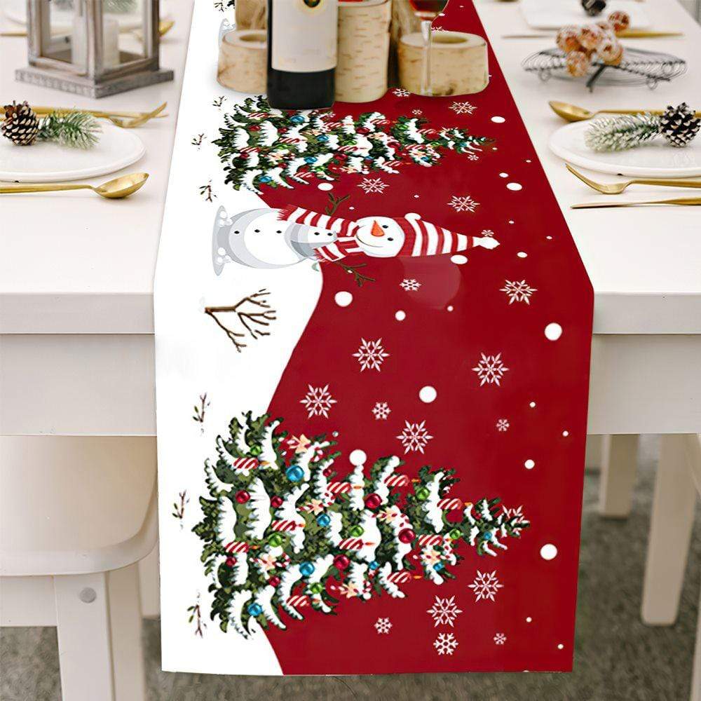 Camino De Mesa De Muñeco De Nieve, Camino De Mesa Navideño, Varios Tamaños, Regalos De Invierno - GiftlabES