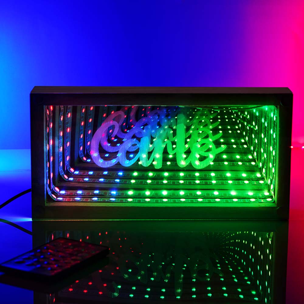 Espejo Con Luz Personalizada Con Nombre. Espejo Con Luz. Un Regalo Estupendo Para La Decoración Del Hogar. - GiftlabES