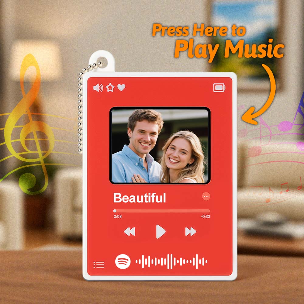 Mini Lettore Di Brani Con Portachiavi Musicale Personalizzato - GiftlabIT