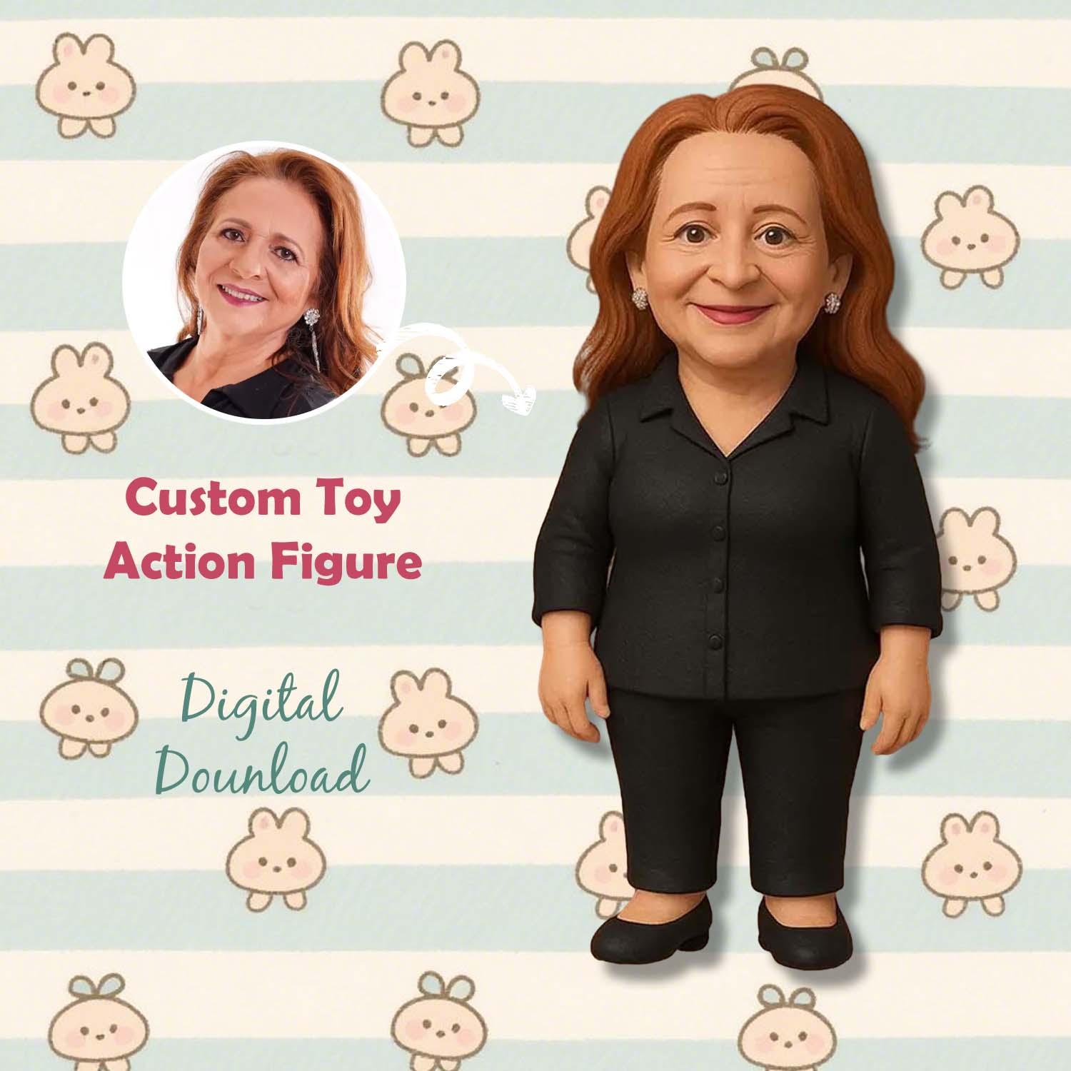 Figura D'azione Giocattolo 3d Personalizzata Regali Personalizzati Per La Festa Della Mamma Figurina Del Personaggio Di Ai Photo Regalo Stampato In 3d Per La Mamma - GiftlabIT