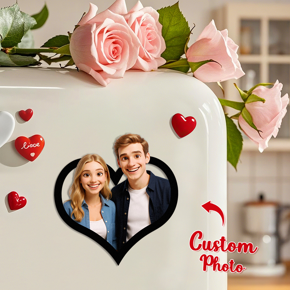 Magnete Da Frigo Personalizzato Con Foto In Stile Anime/cartone Animato - GiftlabIT