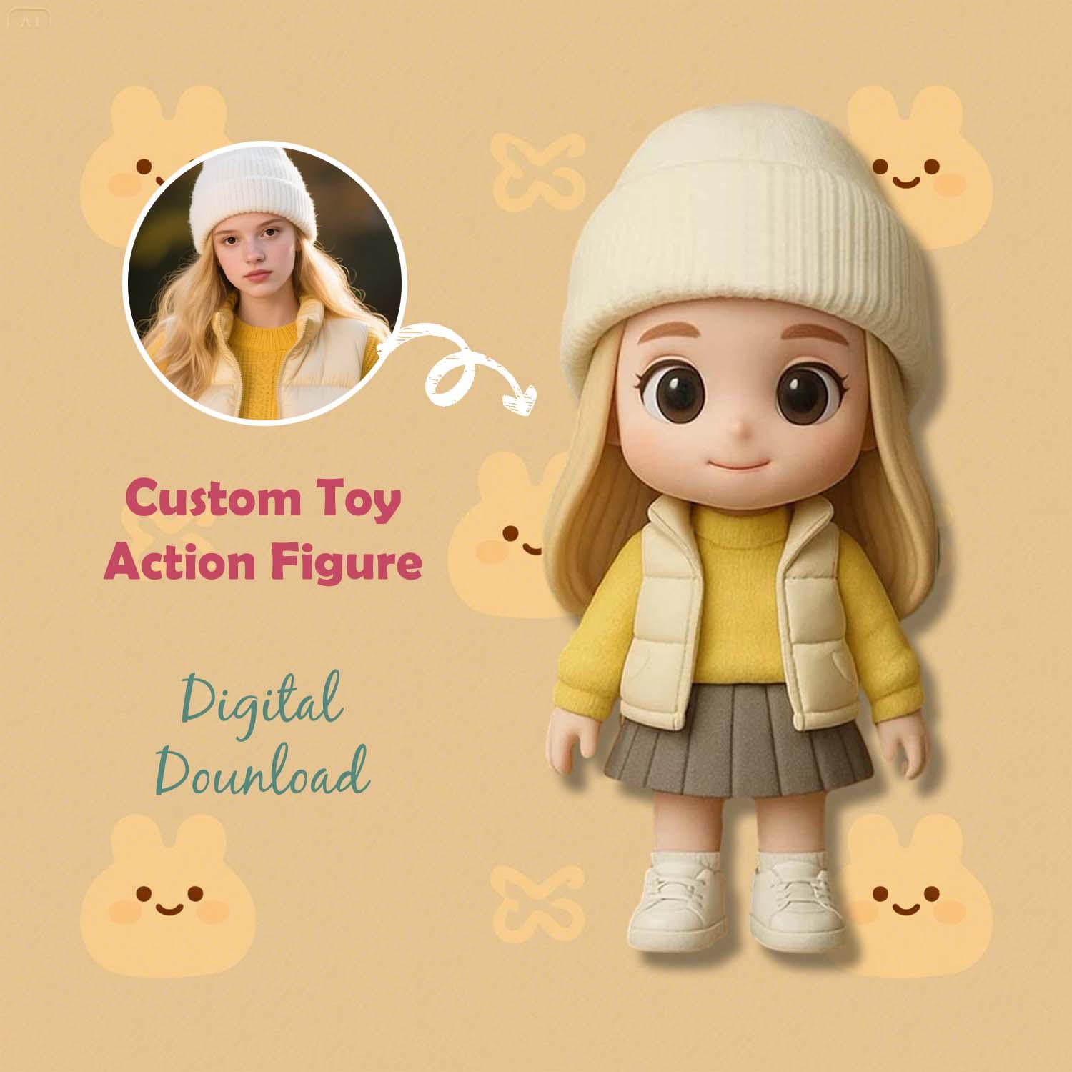 Action Figure 3d Personalizzata Dalla Tua Foto. Giocattolo Personalizzato. Action Figure Personalizzata. Regali Per Lui/lei. - GiftlabIT