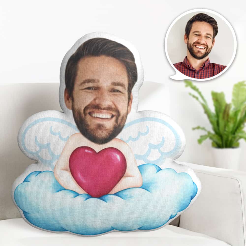 Cuscino Personalizzato Con Viso, Regalo Di San Valentino, Bambola Con Viso Di Angelo Dell'amore, Il Miglior Regalo Per L'innamorato/a - GiftlabIT