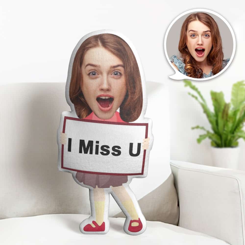 Cuscino Personalizzato Con La Faccia, Regalo Di San Valentino, Bambola Con La Faccia 'mi Manchi', Il Miglior Regalo Per L'innamorato/a - GiftlabIT