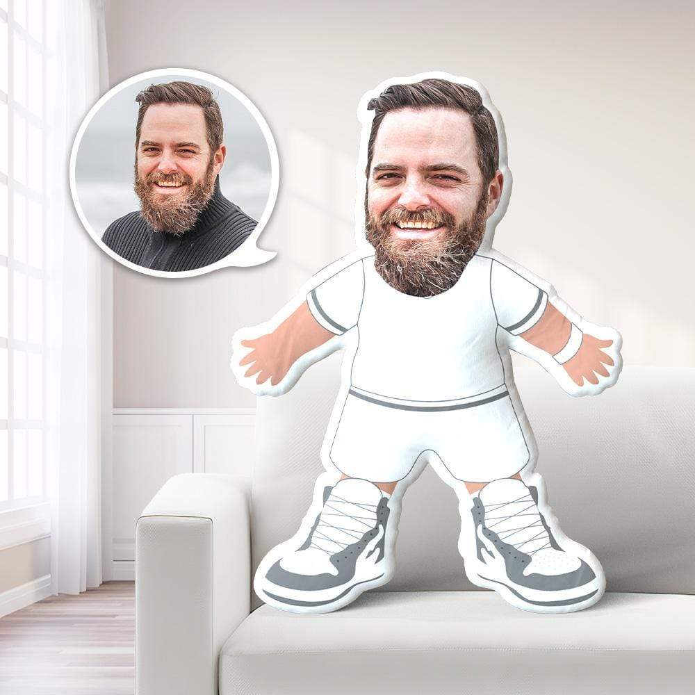 Cuscino Con Foto Di Sportivi, Cuscino Con Viso Da Uomo, Cuscino Personalizzato Da Uomo - GiftlabIT