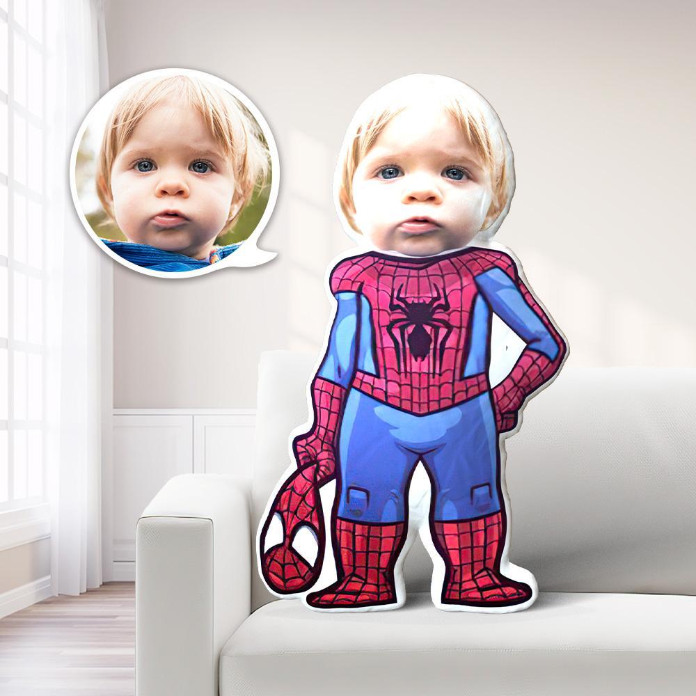 Cuscino Con Foto Di Spider-man, Cuscino Con La Faccia Del Ragazzo, Regali Per Lui, Regali Per Bambini - GiftlabIT