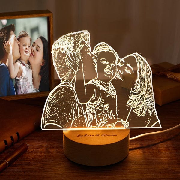 Luci Notturne Personalizzate Con Immagini - Regali Per La Festa Della Mamma - GiftlabIT