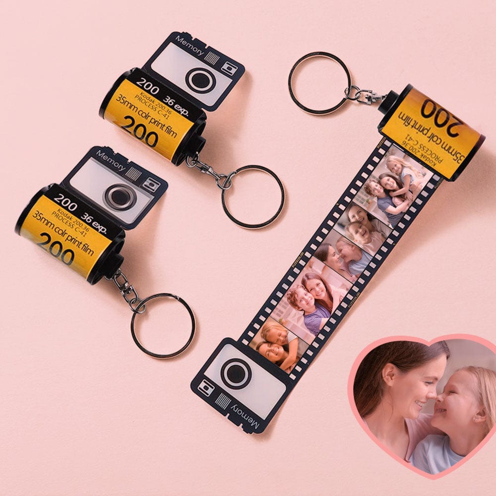 Portachiavi Personalizzato Con Rullino Fotografico, Portachiavi Personalizzato Con Pellicola, Regali Per La Festa Della Mamma - GiftlabIT