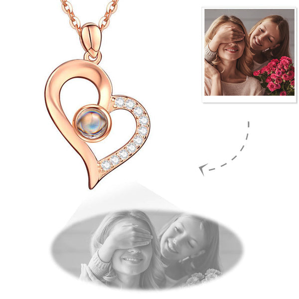 Collana Con Proiezione Fotografica Personalizzata, Ciondolo Personalizzato Con Foto Di Animali Domestici, Catena Con Proiezione, Gioielli Commemorativi Da Donna, Regali - GiftlabIT