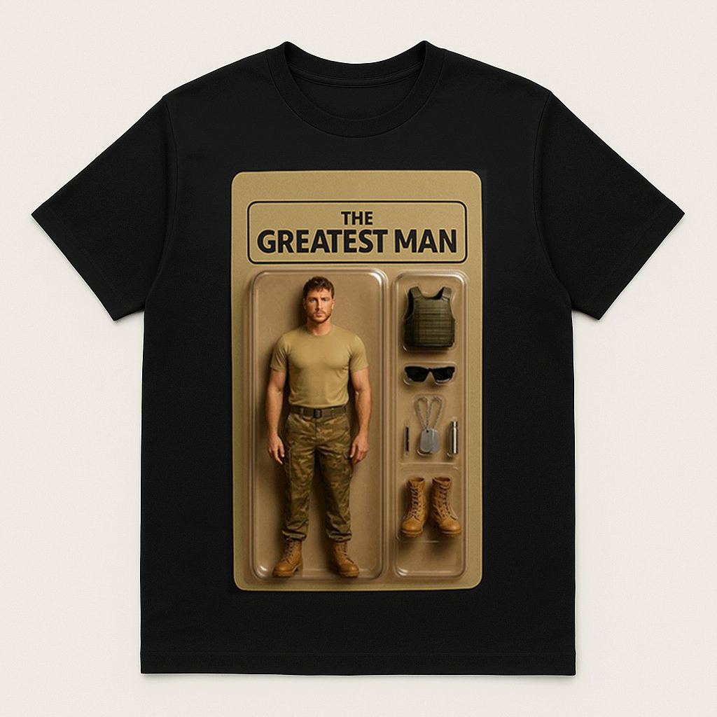 Maglietta Artistica Personalizzata Con Effetto 3d, Confezione Di Action Figure, Stile Scatola Di Giocattoli, Maglietta Con Foto Personalizzata, Regali Per La Festa Del Papà. - GiftlabIT
