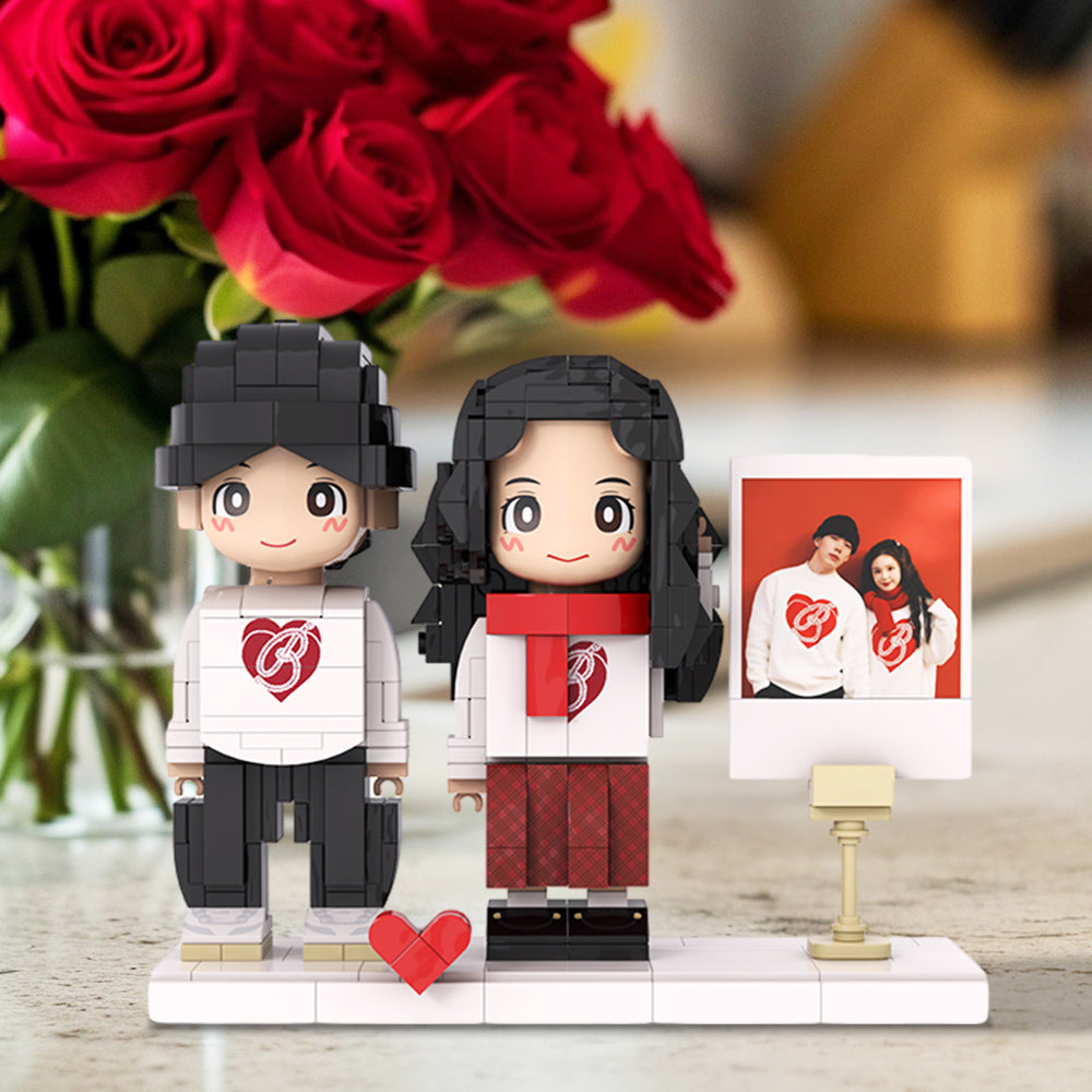 Regali A Sorpresa Personalizzati Con Figure Di Mattoncini Double Duddu, Regali Fai Da Te Fatti A Mano Con Figure Personalizzate, Ornamenti Per Anniversario - GiftlabIT