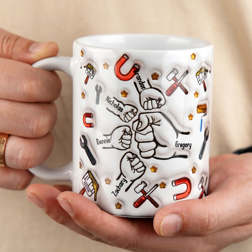Tazza Personalizzata Con Effetto 3d Gonfiabile, Regalo Per La Festa Del Papà Per Nonno E Papà - GiftlabIT