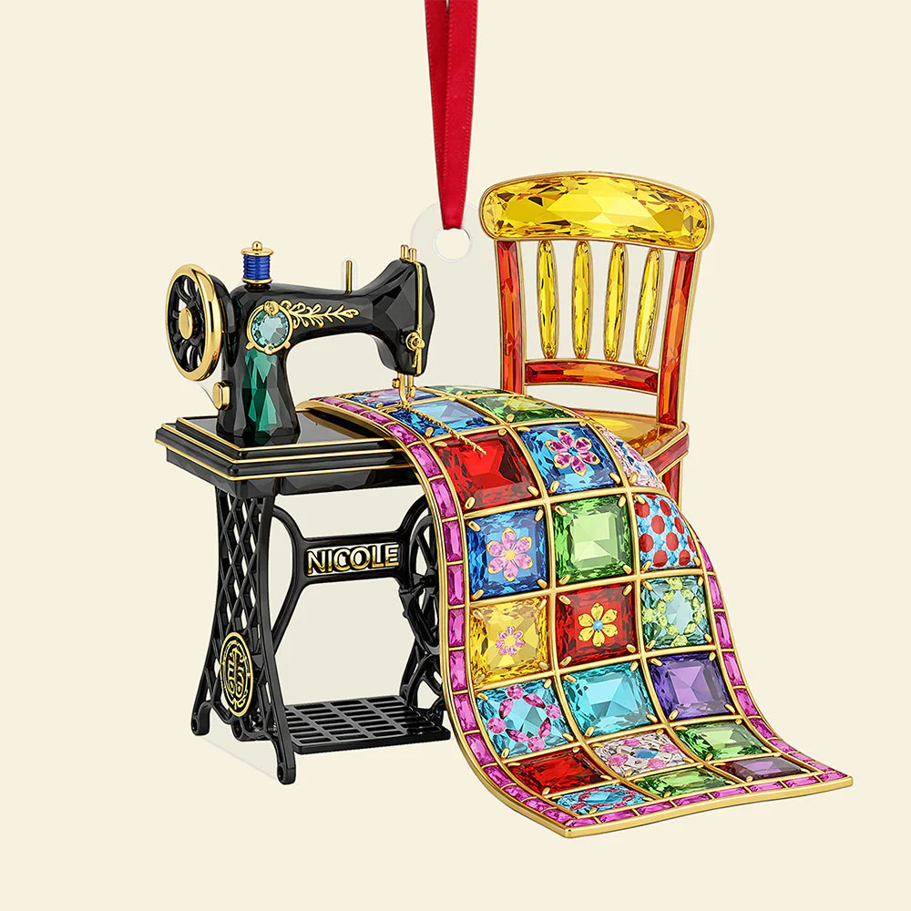 Decorazione A Forma Di Macchina Da Cucire - Regali Personalizzati Per Gli Amanti Del Cucito - GiftlabIT