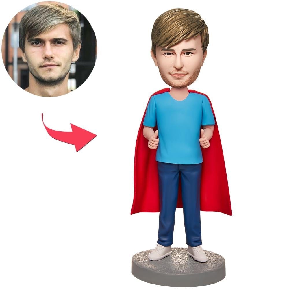 Statuetta Di Superman Personalizzata Con Testa Oscillante, Regali Personalizzati Per Il Migliore Amico, Regali Di Compleanno, Regali Di Laurea. - GiftlabIT