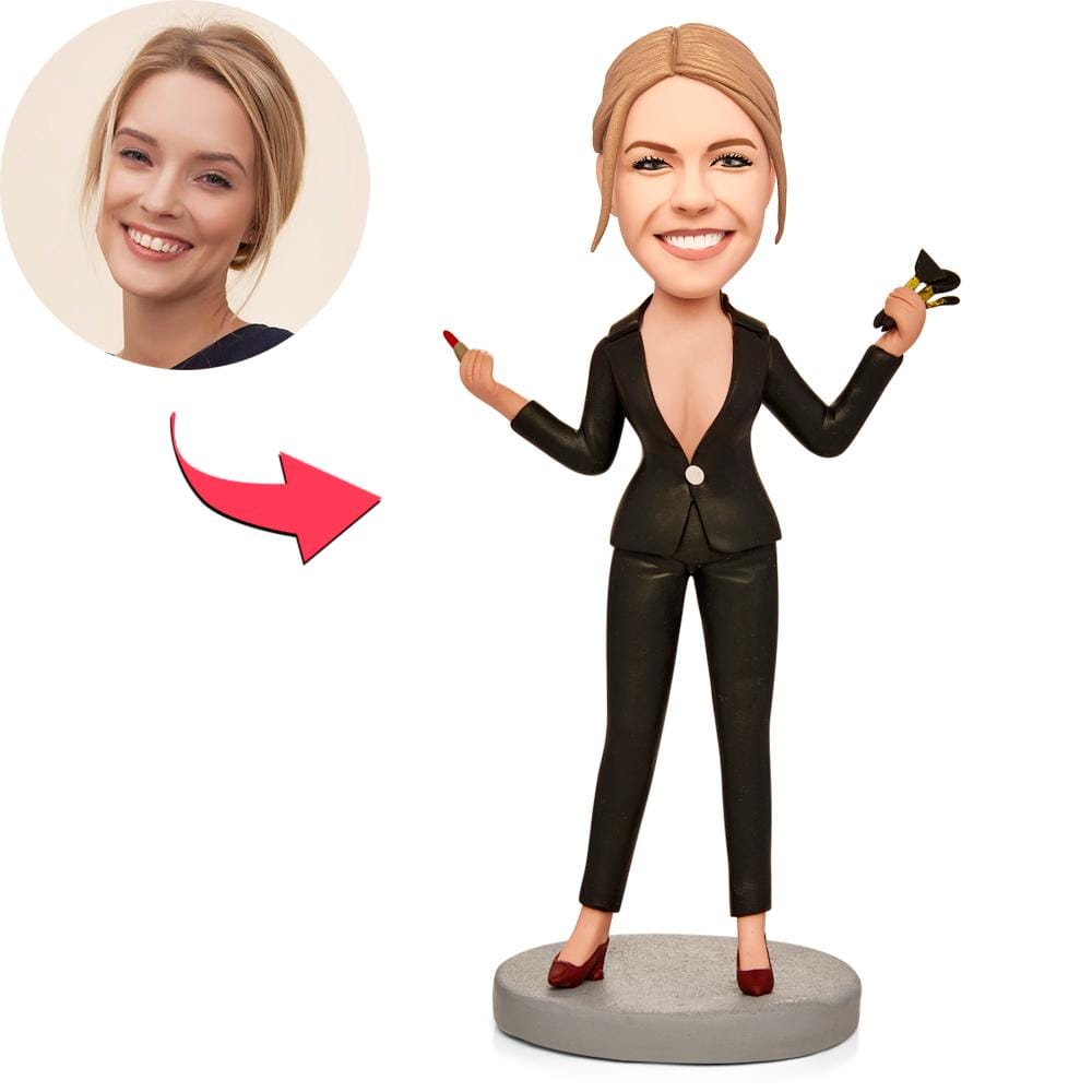 Bobblehead Personalizzato Con Testo Inciso, Regali Per Lei, Regali Personalizzati Per La Migliore Amica, Regali Di Compleanno, Regali Di Laurea. - GiftlabIT