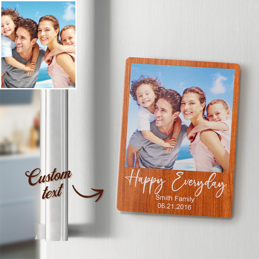 Magnete Da Frigo Personalizzato Con Foto Incisa, Ideale Come Regalo Per La Casa Per Coppie. - GiftlabIT