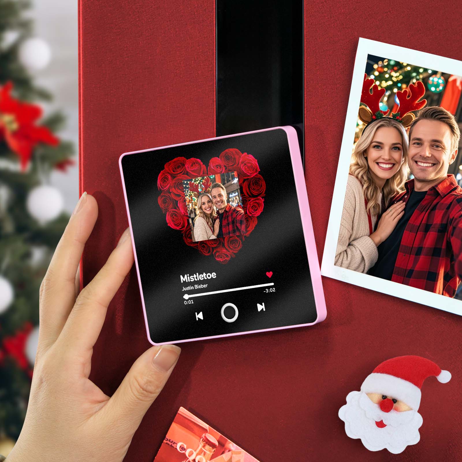 Magnete Da Frigo Personalizzato Con Album Musicale, Riproduce Canzoni, Ideale Come Regalo Di Natale. - GiftlabIT