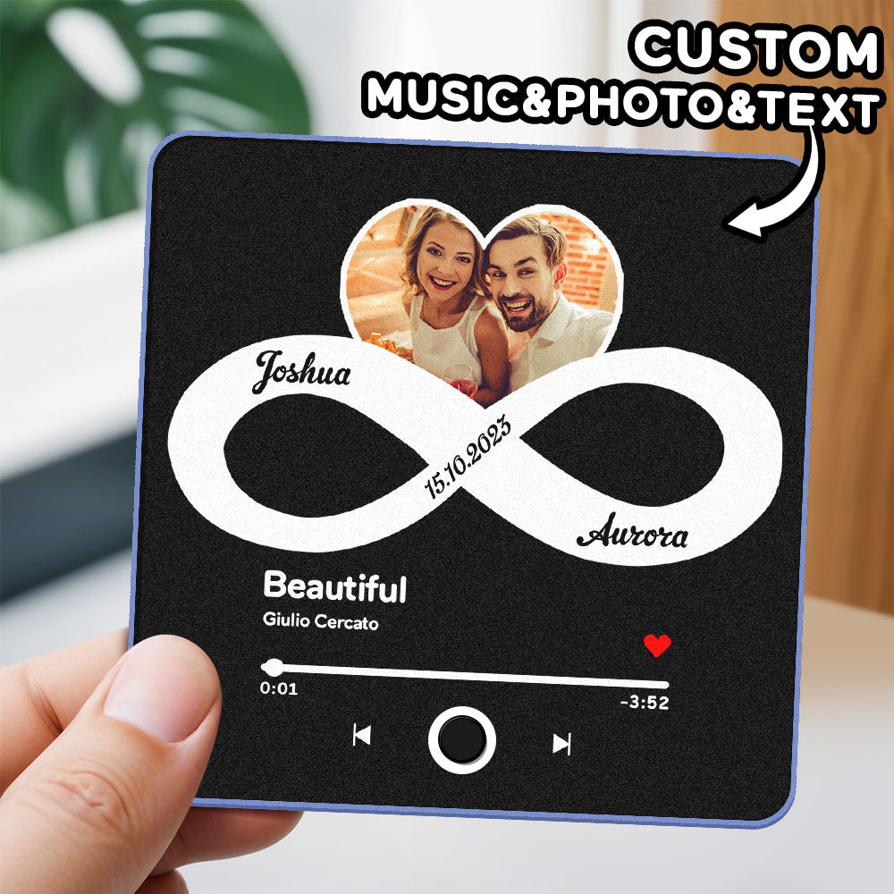 Magnete Da Frigo Personalizzato Con Album, Testi, Foto E Musica. I Magneti Possono Riprodurre Canzoni. Regalo Ideale Per Anniversari. - GiftlabIT