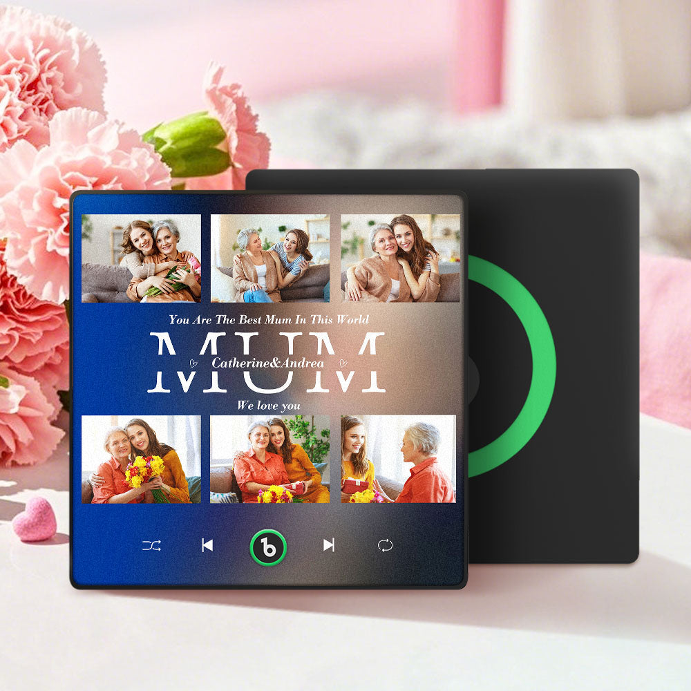 Magneti Da Frigo Personalizzati Che Riproducono Musica Con 6 Foto, Regalo Per La Festa Della Mamma. - GiftlabIT