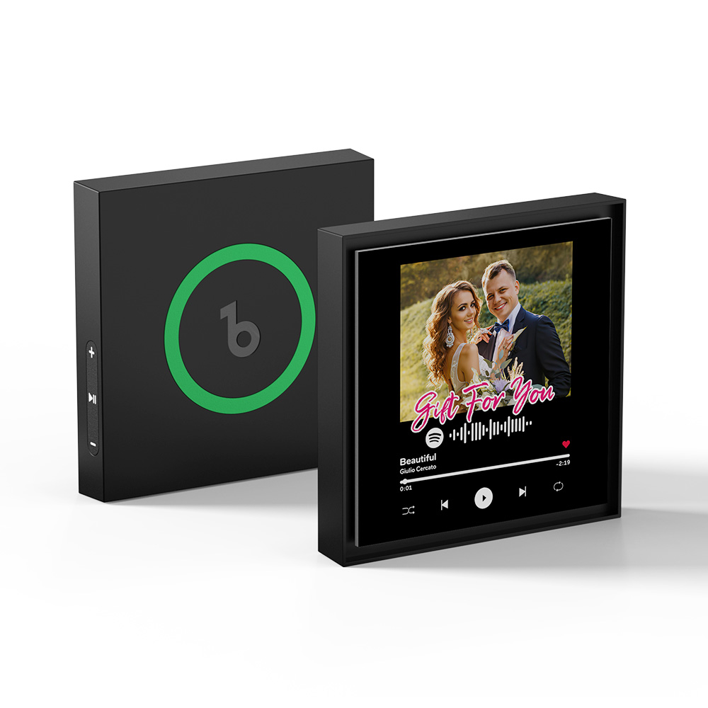 Magnete Da Frigo Personalizzato Con Foto Musicale E Cornice Personalizzata, Magnete Da Frigo Con Musica Spotify, Regalo Per Lei - GiftlabIT