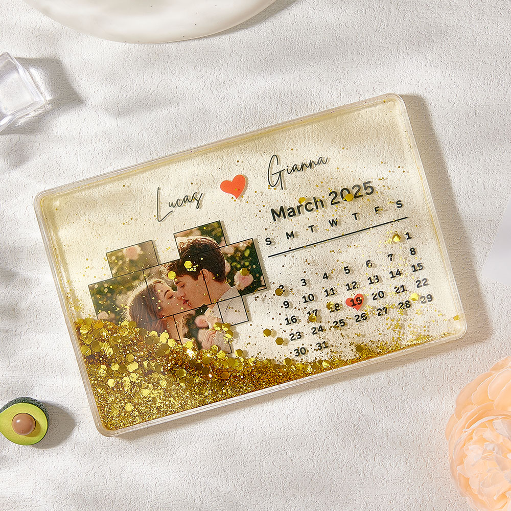 Magneti Da Frigo Personalizzati In Acrilico Con Foto E Date Personalizzate Per Frigorifero. - GiftlabIT