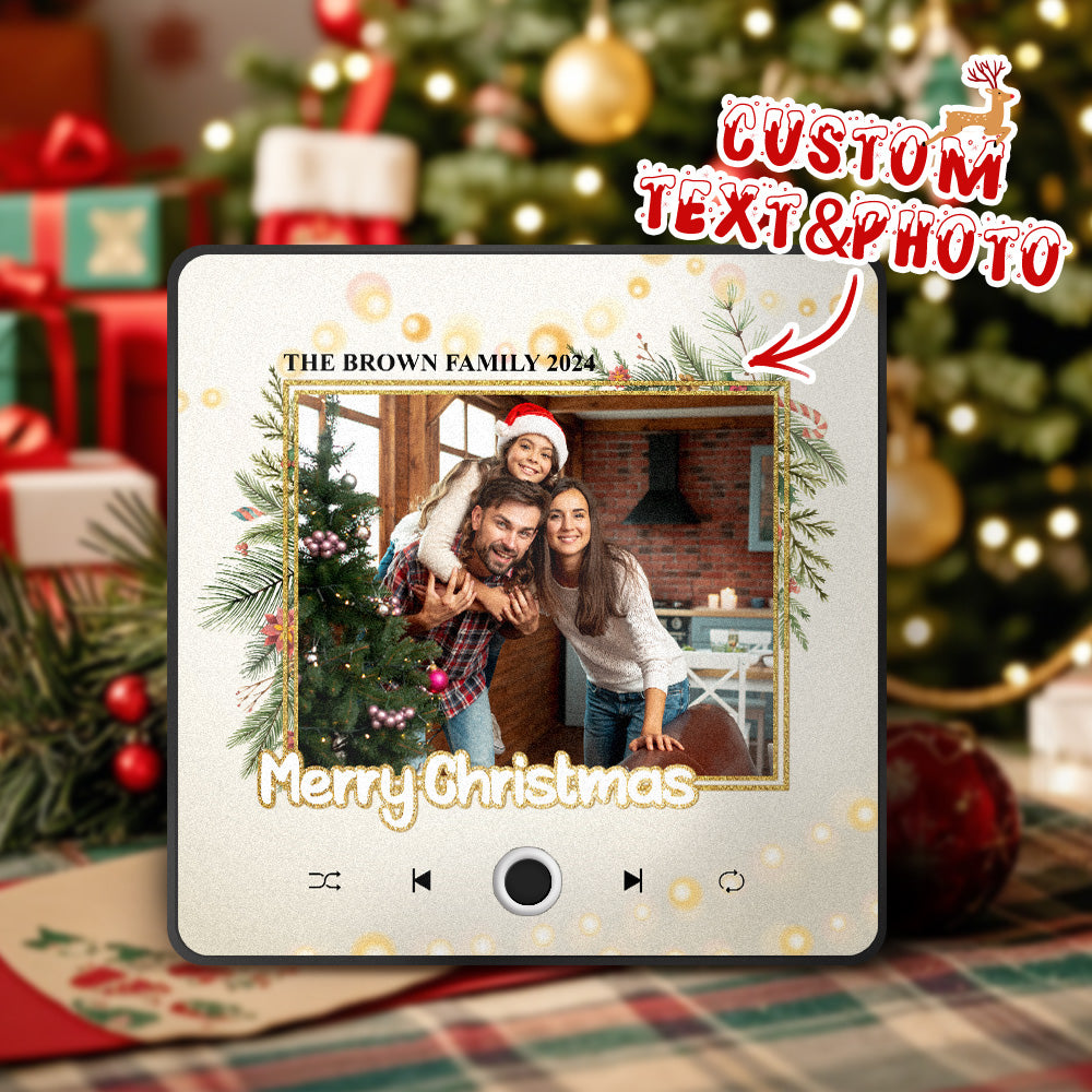 Magnete Da Frigo Personalizzato Con Albero Di Natale E Musica, In Grado Di Riprodurre Brani. Regalo Di Natale Creativo. - GiftlabIT