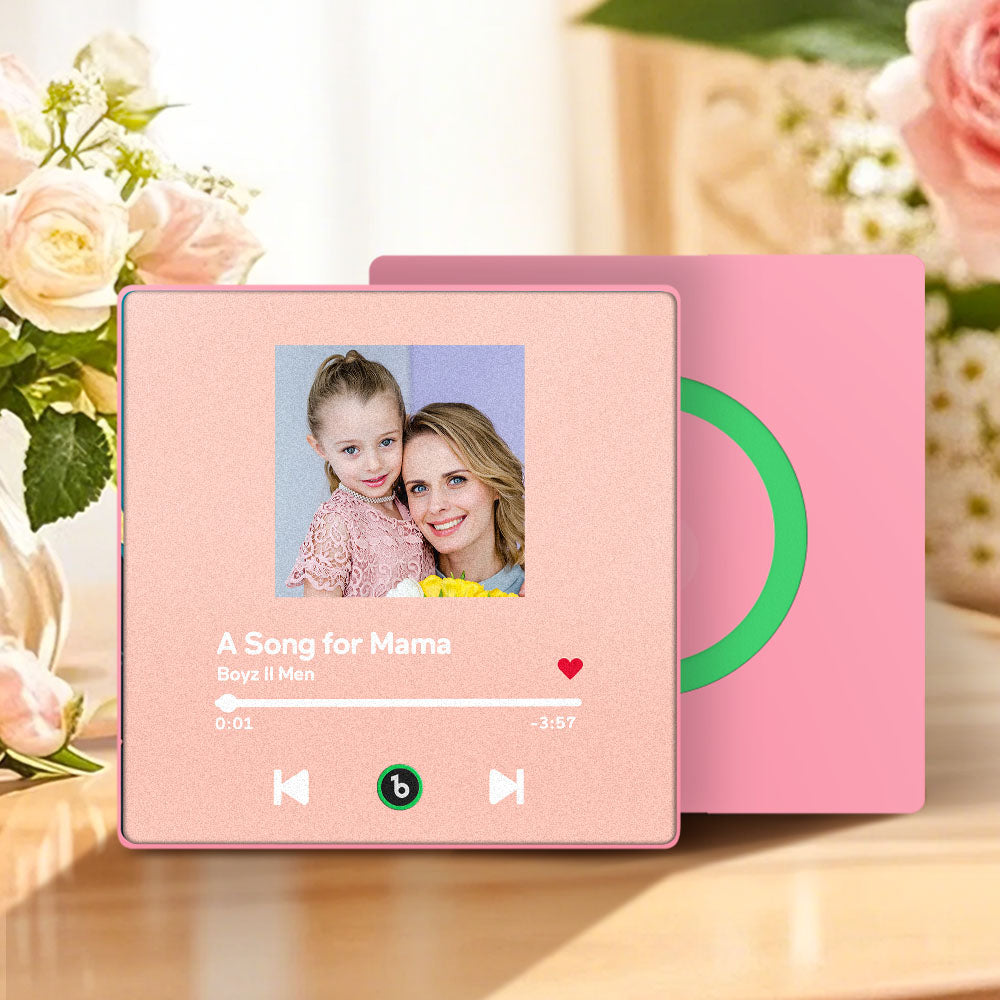 Magnete Da Frigo Personalizzato Con Musica E Foto, Compatibile Con Bluetooth, Ideale Come Regalo Per La Festa Della Mamma. - GiftlabIT