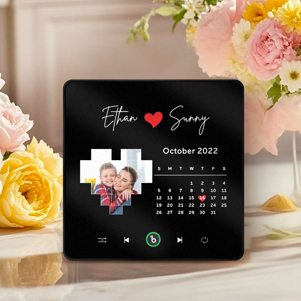 Magneti Musicali Personalizzati Per Il Frigorifero Con Data, Regali Per La Festa Della Mamma, Regali Di Anniversario Per La Mamma - GiftlabIT
