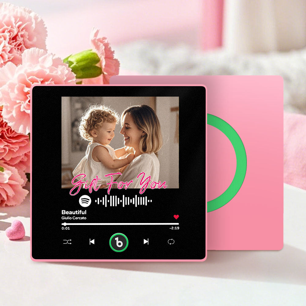 Magnete Da Frigo Musicale Personalizzato Con Codice Musicale Scansionabile - Regalo Per La Festa Della Mamma - GiftlabIT