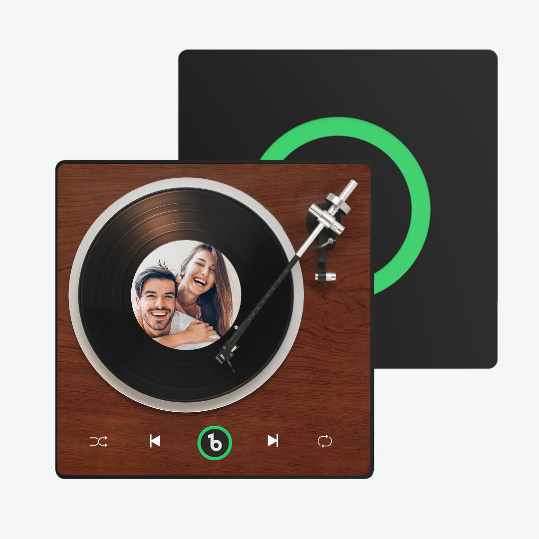 Nuovo Aggiornamento 4.0 Magnete Da Frigo Personalizzato Con Musica, Stile Lettore Di Vinili, Regalo Per L'innamorato - GiftlabIT