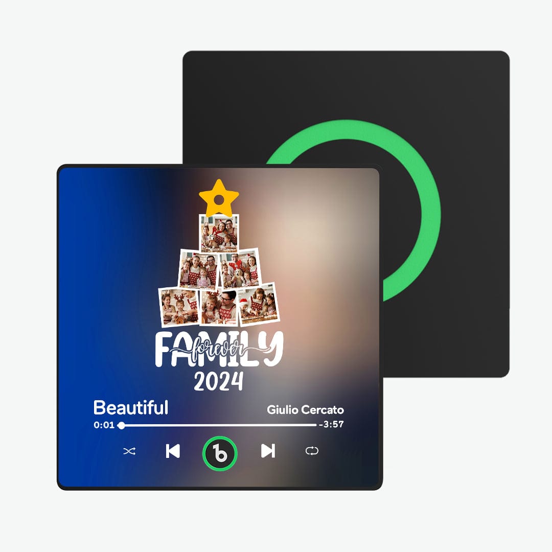 Magnete Da Frigo Musicale Personalizzato Con Foto Di Albero Di Natale, Magnete Da Frigo Colorato Con Musica Riproducibile, Regalo Di Natale - GiftlabIT