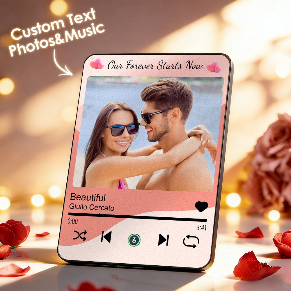 Targa Musicale Personalizzata: Lettore Musicale In Acrilico Con Foto Personalizzata, Idea Regalo. - GiftlabIT