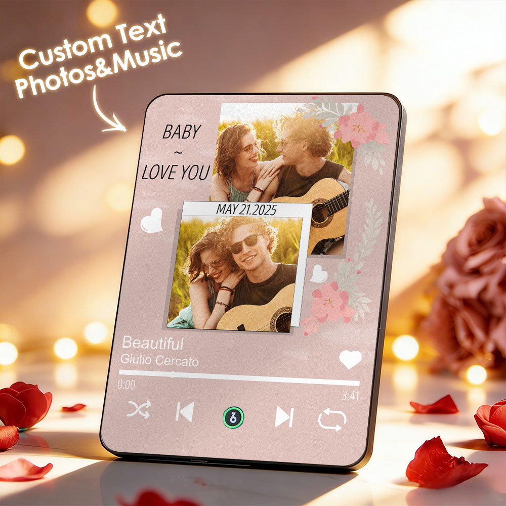 Regali D'amore Per Coppie, Targhe Musicali, Targhe Musicali Personalizzate Con Foto, Regali Per L'anniversario Di Matrimonio, Regali Per Mogli, Regali Per Fidanzate - GiftlabIT
