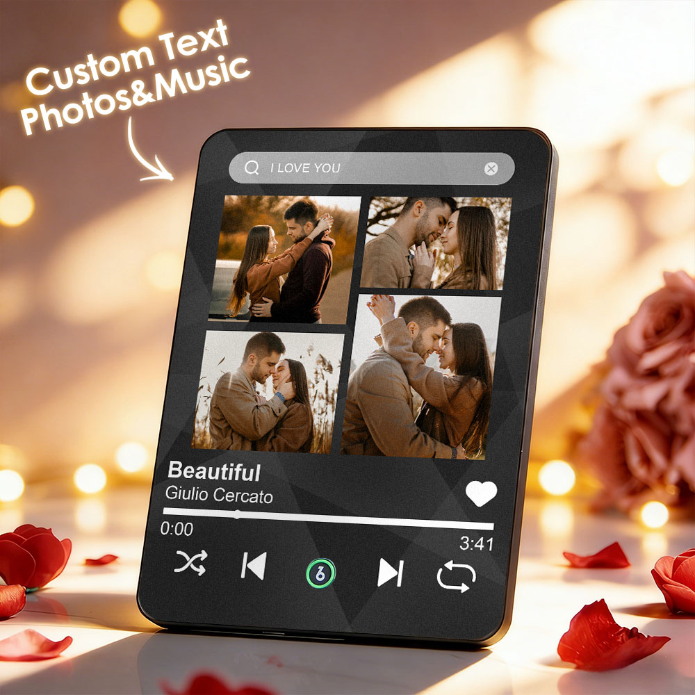 Targa Musicale Personalizzata: Regalo Fotografico Personalizzato In Acrilico Per Coppie - GiftlabIT