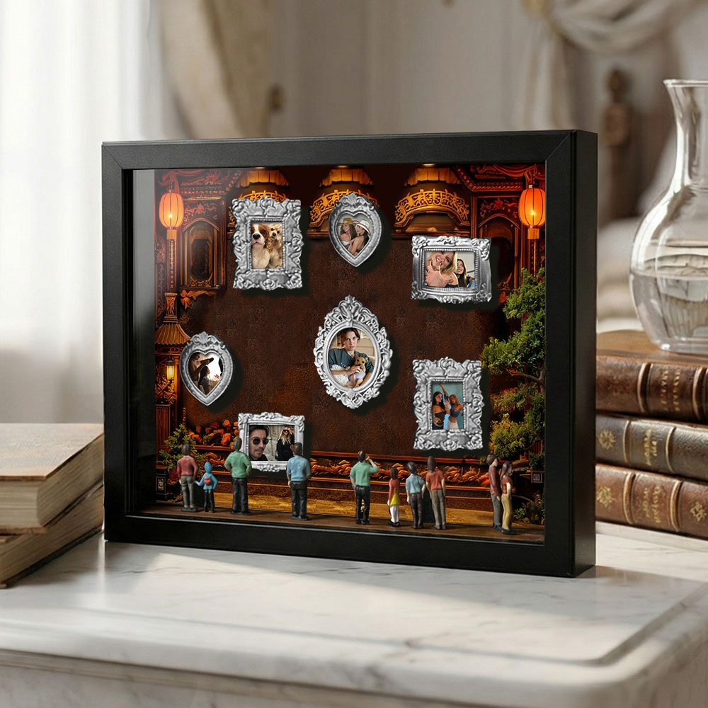 Cornice Personalizzata 'museum Of Us' Con Foto A Colori, Stile Vintage. Un Regalo Per Tutta La Famiglia. - GiftlabIT