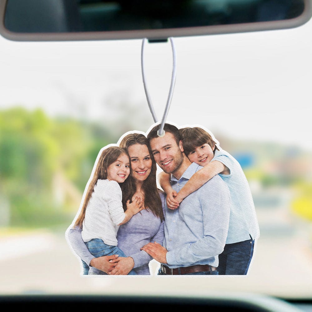 Deodorante Per Auto Personalizzato Con Immagine, Ornamento Per Specchietto Retrovisore, Divertente Set Di 3 Deodoranti Per Auto, Regali Per La Famiglia - GiftlabIT