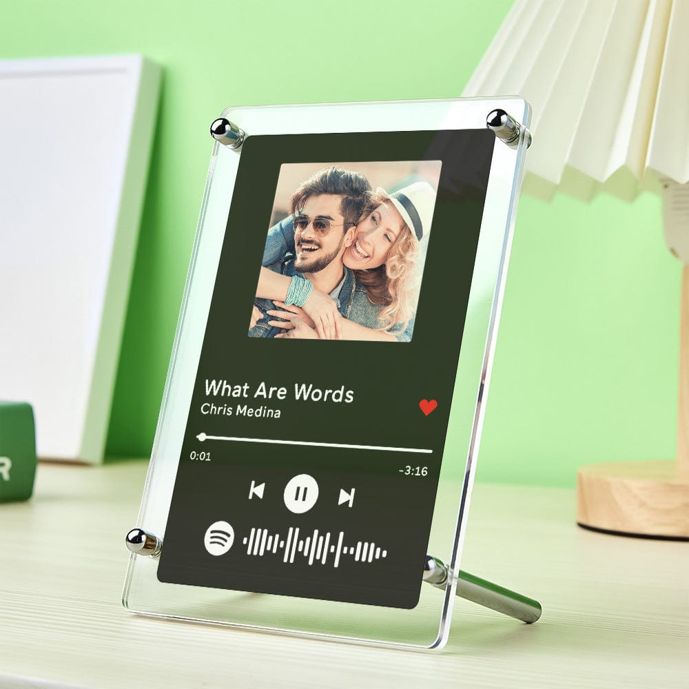 Targa Musicale Scansionabile Con Cornice Portafoto Spotify, Regalo Per Lui - GiftlabIT