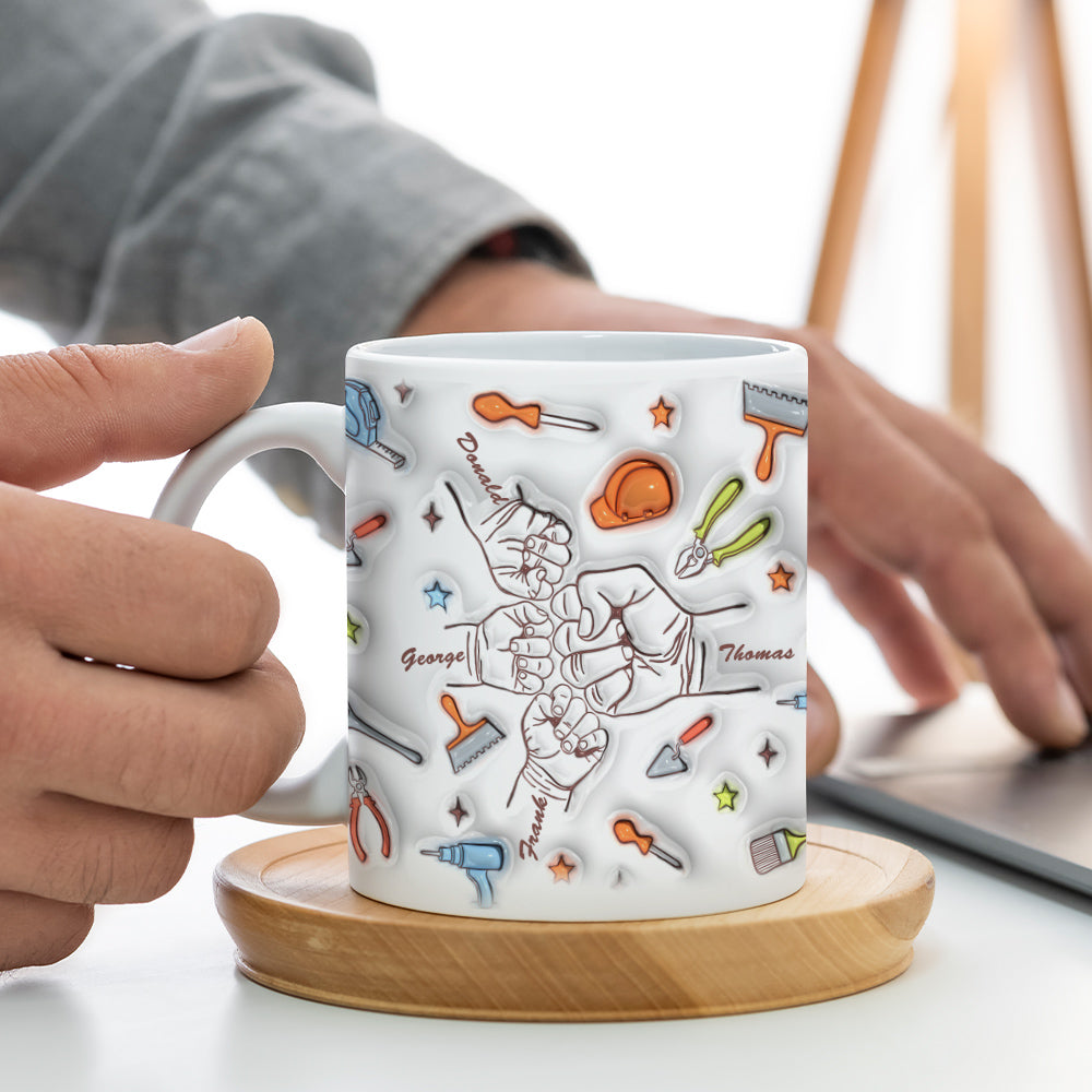 Tazza Personalizzata Con Effetto 3d Gonfiabile Per Bambini Da 1 A 6, Regalo Per Papà E Nonno. - GiftlabIT