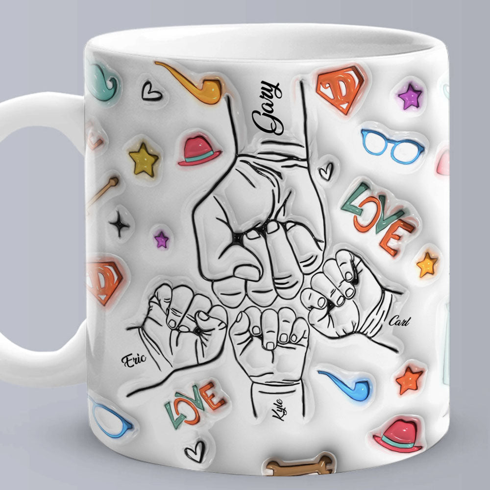 Regali Per Lui Tazza Personalizzata Con Effetto 3d Gonfiabile Per Bambini Da 1 A 6, Regalo Per La Festa Del Papà - GiftlabIT