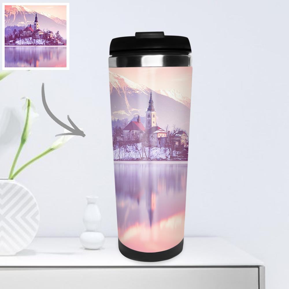 Tazza Da Viaggio Personalizzata, Regalo Di Ringraziamento - 400 Ml - GiftlabIT