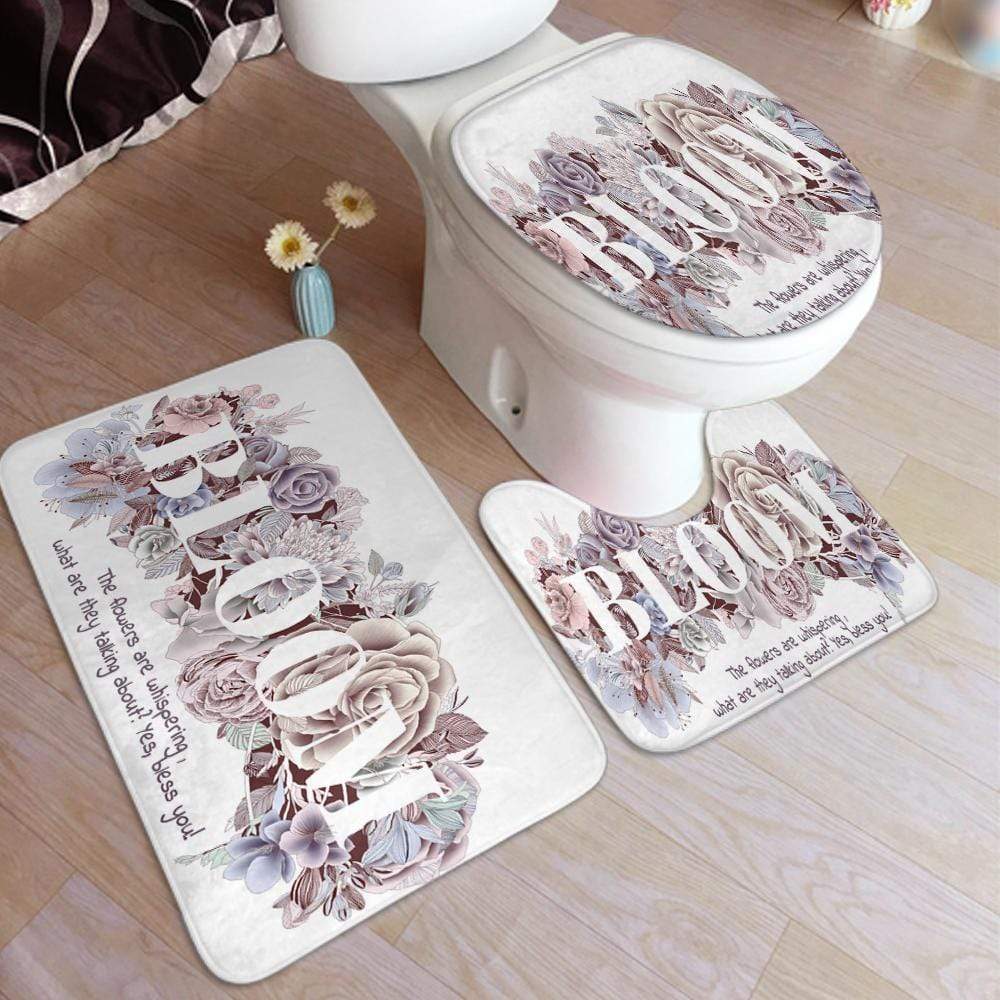 Set Di 3 Tappetini Antiscivolo Assorbenti Per Bagno E Wc, 19*31 Pollici (48*79 Cm). - GiftlabIT